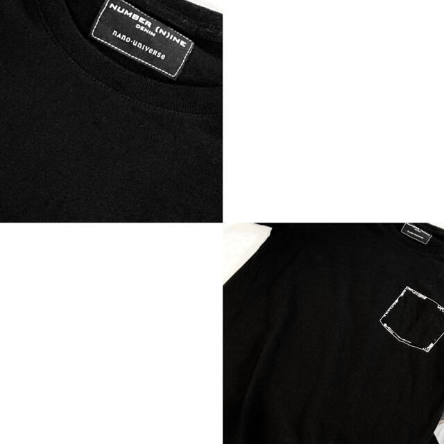 NUMBER(N)INE×NANO UNIVERSE★Tシャツ★ナンバーナイン黒