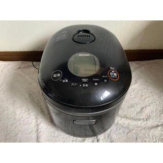 リンナイ(Rinnai)の【ジャンク品・釜なし】Rinnai  直火匠　ガス炊飯器　ブラック(BK)(炊飯器)