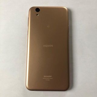 アクオス(AQUOS)のSHARP AQUOS sense lite　SH-M05　ゴールド 本体のみ(スマートフォン本体)