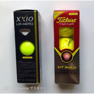 XXIO UX-AERO イエロー３球 Titleist DT SOLO イエロ(ゴルフ)