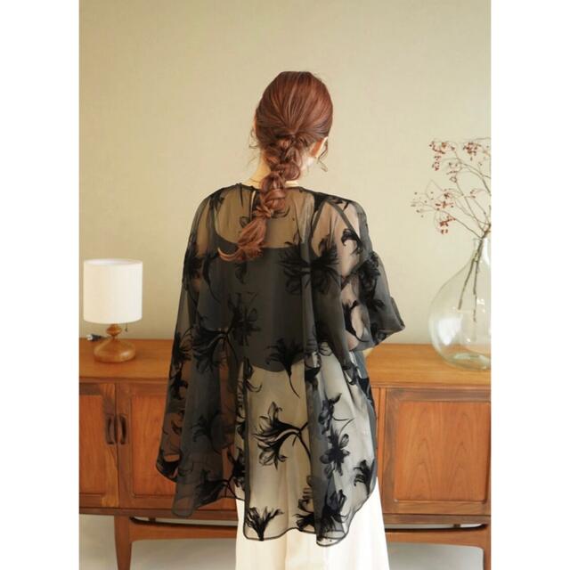 ACKA sheer over flare blouse 新入荷 semivoire.com
