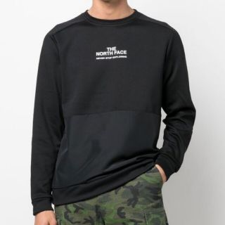 ザノースフェイス(THE NORTH FACE)の海外限定 新品 THE NORTH FACE スウェット ブラック　トレーナー(スウェット)