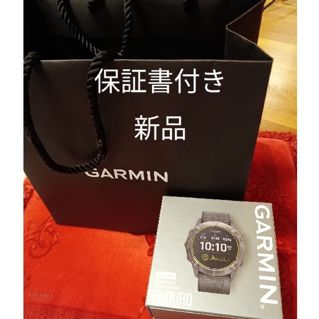 人気ブランドの GARMIN 新品未使用 1年保証書付属GARMIN ガーミン Enduro エンデューロ 腕時計(デジタル) 