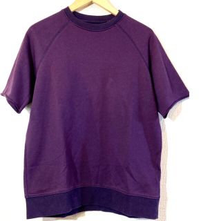 ビームスプラス(BEAMS PLUS)のBEAMS PLUS★Tシャツ★無地★ラグランスリーブ★カットオフ★ビームス★紫(Tシャツ/カットソー(半袖/袖なし))