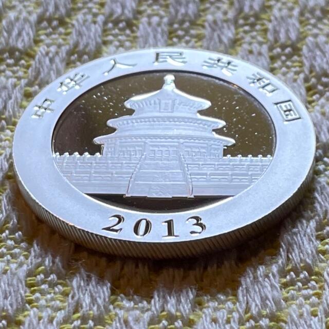 2013年 純銀 パンダ銀貨 1オンス中国 10元 シルバーコイン - 金属工芸