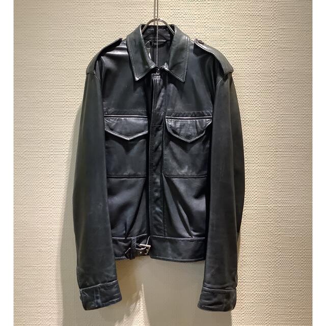 【日本産】 Ralph Lauren - Ralph Lauren PURPLE LABEL レザートラッカージャケット レザージャケット