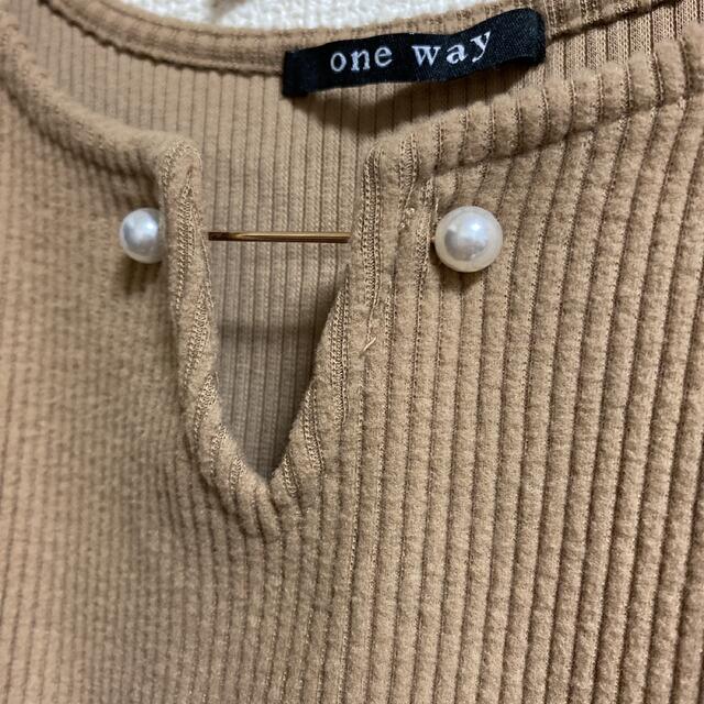 one*way(ワンウェイ)のone way ワン ウェイ リブトップス レディースのトップス(カットソー(長袖/七分))の商品写真