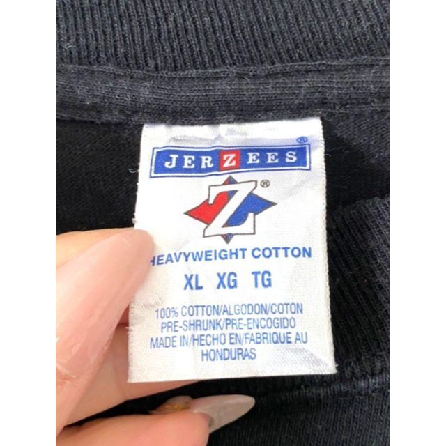 JERZEES(ジャージーズ)のジャージーズ ブルーハーベスト Tシャツ ブラック 黒色 XL 古着 メンズのトップス(Tシャツ/カットソー(半袖/袖なし))の商品写真