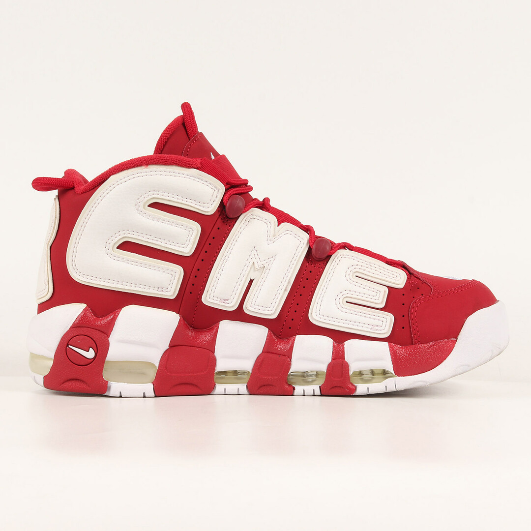 Supreme シュプリーム NIKE AIR MORE UPTEMPO (902290-600) ナイキ エア モアアップテンポ 17SS バーシティレッド 赤 US10 28.0cm スニーカー コラボ 【メンズ】【R001】