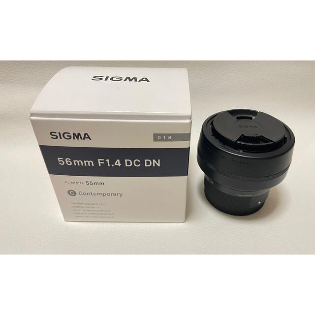 SIGMA(シグマ)の★Eマウン★SIGMA 56mm F1.4 DC DN [ソニーE用] スマホ/家電/カメラのカメラ(レンズ(単焦点))の商品写真