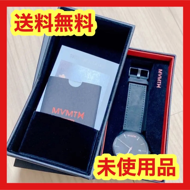 【❤️新品未使用 箱あり❤️】MVMT メンズ腕時計 ブラック 45mm