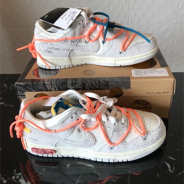 OFF-WHITE(オフホワイト)のOFF-WHITE × NIKE DUNK LOW 1 OF 50 "19" メンズの靴/シューズ(スニーカー)の商品写真