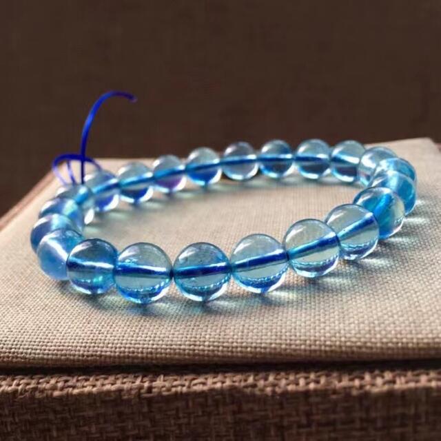 買取店舗 ⭐︎【天然】アクアマリン ブレスレット8.6mm ブレスレット