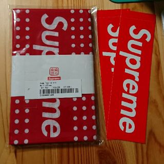 シュプリーム(Supreme)のSupreme Tenugui Towel 手ぬぐい 2枚セット 赤 黒(タオル/バス用品)