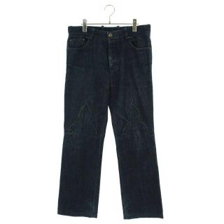 クロムハーツ(Chrome Hearts)のクロムハーツ DNM PANTS HRSSHE INDIGO/デニムパンツ 旧式 フレアニーウォッシュインディゴデニムパンツ メンズ 34インチ(デニム/ジーンズ)