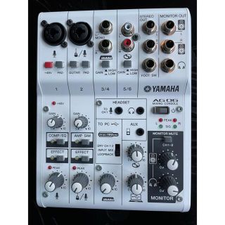 ヤマハ - YAMAHA オーディオインターフェイス AG06の通販 by はる's