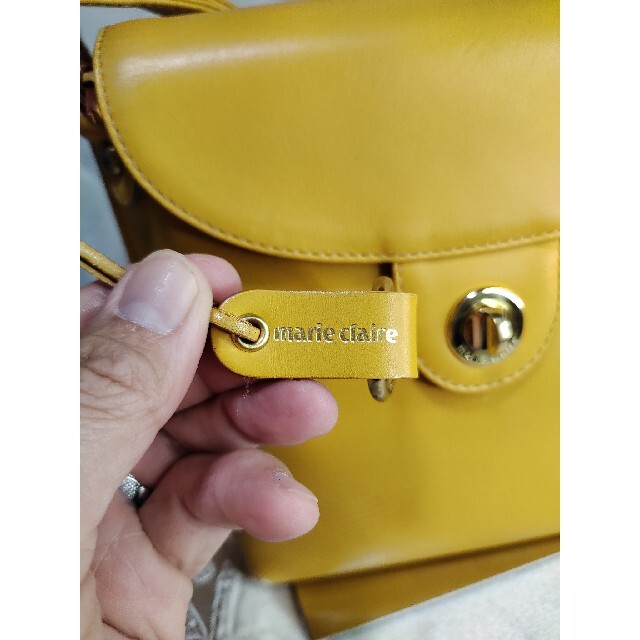 Marie Claire(マリクレール)のマリ・クレール、黄色ショルダーバッグ レディースのバッグ(ショルダーバッグ)の商品写真
