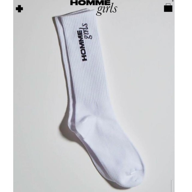 Ron Herman(ロンハーマン)のhommegirls ロゴソックス レディースのレッグウェア(ソックス)の商品写真