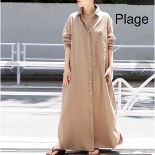 プラージュ(Plage)のプラージュ　Plage Linen シャツワンピース(ロングワンピース/マキシワンピース)