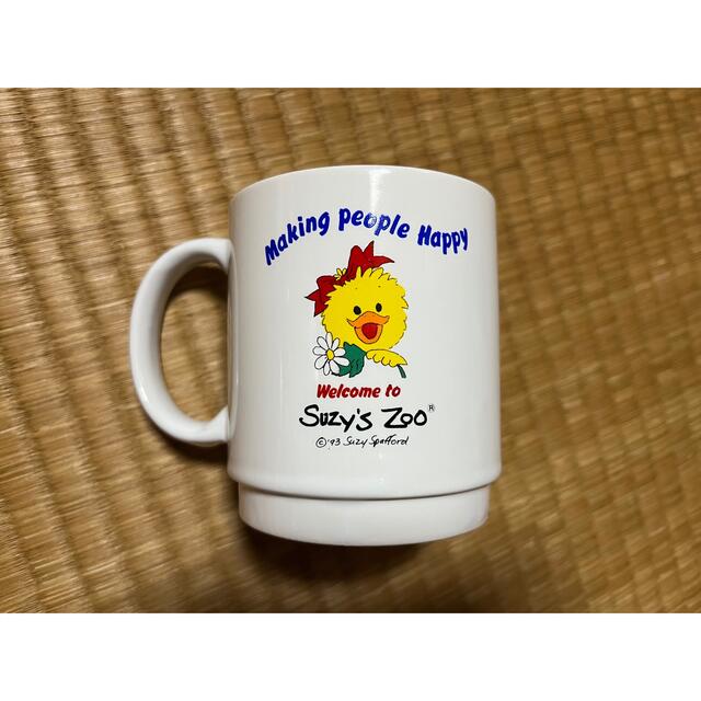 Suzy's zoo マグカップ　ラバー付き　昭和レトロ　匿名配送 エンタメ/ホビーのおもちゃ/ぬいぐるみ(キャラクターグッズ)の商品写真