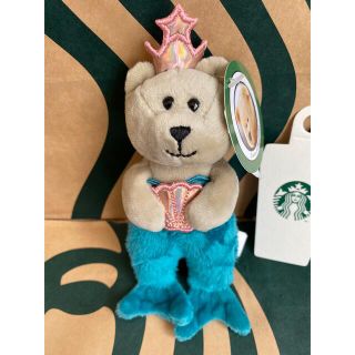 スターバックスコーヒー(Starbucks Coffee)のスターバックス　アニバーサリー2022ベアリスタマーメイドグリーンMini C(ぬいぐるみ)