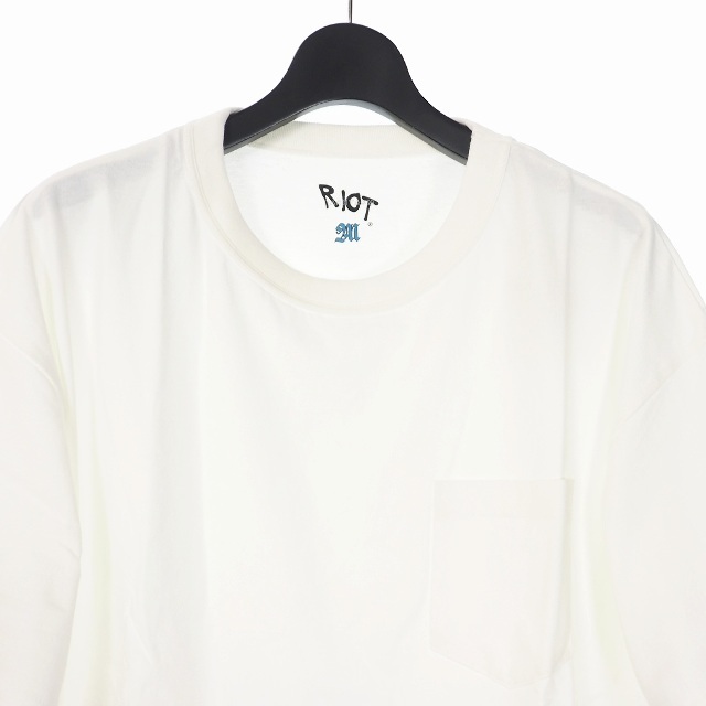ライオット ファセッタズム 21SS ベーシック Tシャツ 半袖 M ホワイト