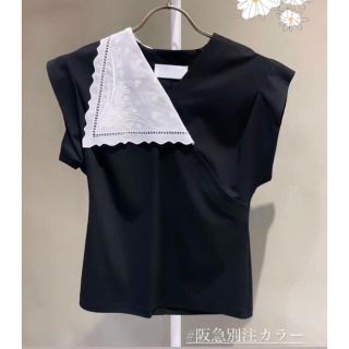 マメ(mame)のmame 阪急別注Cotton Jersey Asymmetrical Top(Tシャツ(半袖/袖なし))