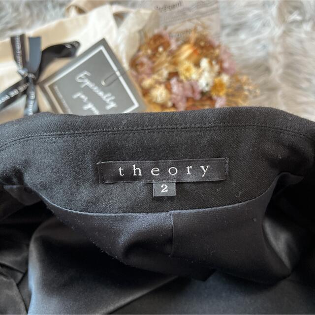 theory(セオリー)の【極美品】セオリー theory トレンチコート ベルト付 Aライン ブラック レディースのジャケット/アウター(トレンチコート)の商品写真