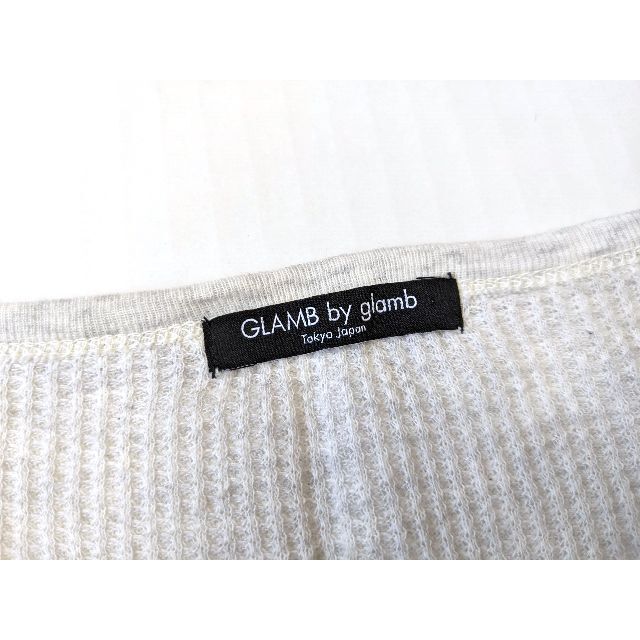 glamb(グラム)のglamb グラム サーマルカットソー 4 ロンT Uネック ダメージ加工 メンズのトップス(Tシャツ/カットソー(七分/長袖))の商品写真