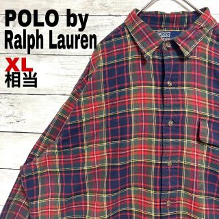 ポロラルフローレン(POLO RALPH LAUREN)のr74 ウール混  US古着  ポロラルフローレン  長袖シャツ  チェック柄(シャツ)