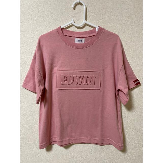 EDWIN(エドウィン)のEDWIN ピンク半袖Tシャツ 120cm キッズ/ベビー/マタニティのキッズ服男の子用(90cm~)(Tシャツ/カットソー)の商品写真