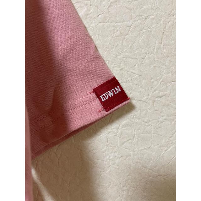 EDWIN(エドウィン)のEDWIN ピンク半袖Tシャツ 120cm キッズ/ベビー/マタニティのキッズ服男の子用(90cm~)(Tシャツ/カットソー)の商品写真