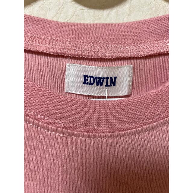 EDWIN(エドウィン)のEDWIN ピンク半袖Tシャツ 120cm キッズ/ベビー/マタニティのキッズ服男の子用(90cm~)(Tシャツ/カットソー)の商品写真