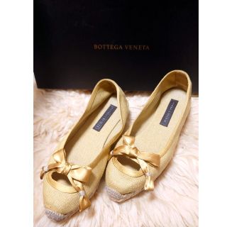 ボッテガヴェネタ BOTTEGA VENETA　エスパドリーユ　マスタードカラー