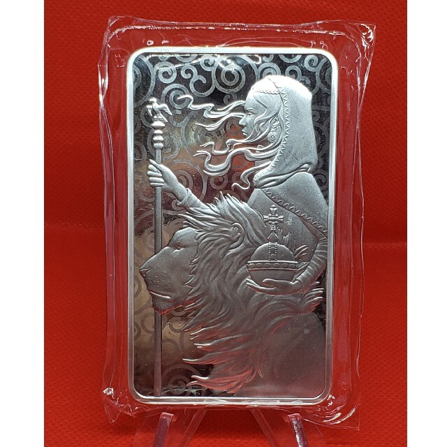 【早いもの勝ち】『ウナとライオン』純銀 .999 Silver Bar 10oz