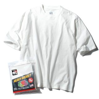 ロンハーマン(Ron Herman)のfruit of the loom 7ozビッグTシャツ 白L(Tシャツ/カットソー(半袖/袖なし))