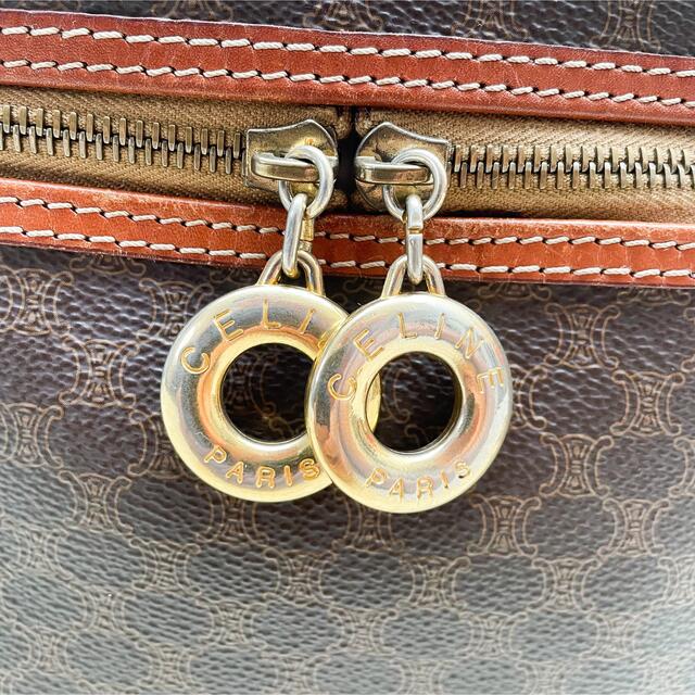 極美品•希少☆CELINE マカダム バニティバッグ 2way サークル金具