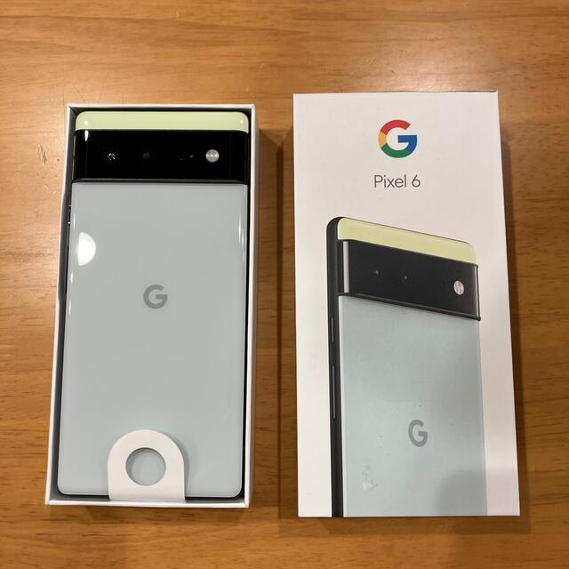 スマートフォン/携帯電話Google Pixel 6 Sorta Seafoam 128 GB