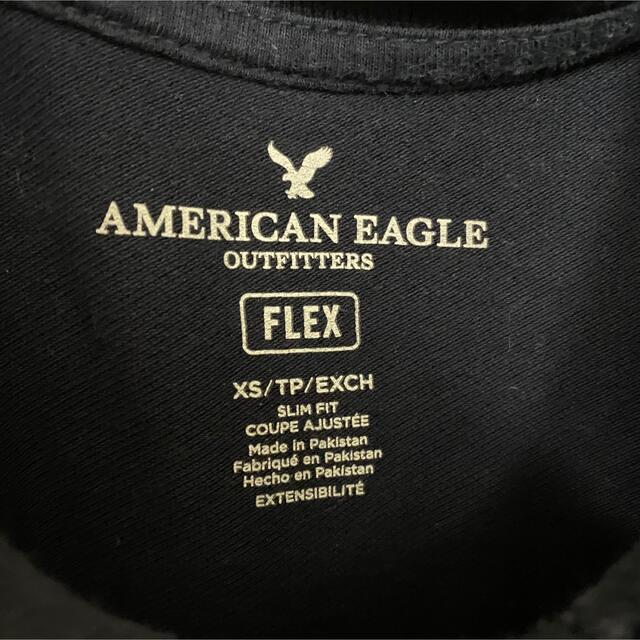 American Eagle(アメリカンイーグル)の（お腹すいた〜さん専用）アメリカンイーグル　ポロシャツ　ネイビー　XSサイズ メンズのトップス(ポロシャツ)の商品写真