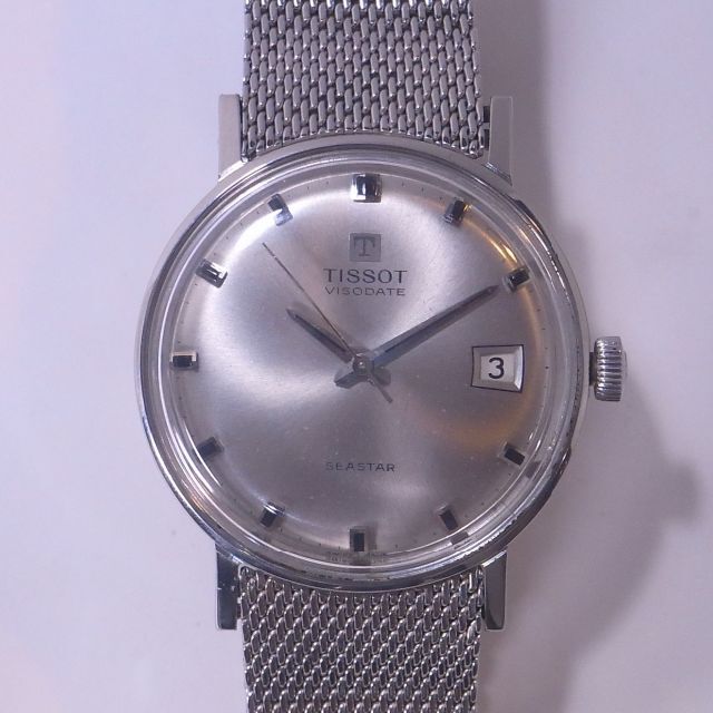TISSOT(ティソ)の稼働品 美品 ティソ ヴィソデイト シースター 腕時計 手巻き アンティーク メンズの時計(腕時計(アナログ))の商品写真