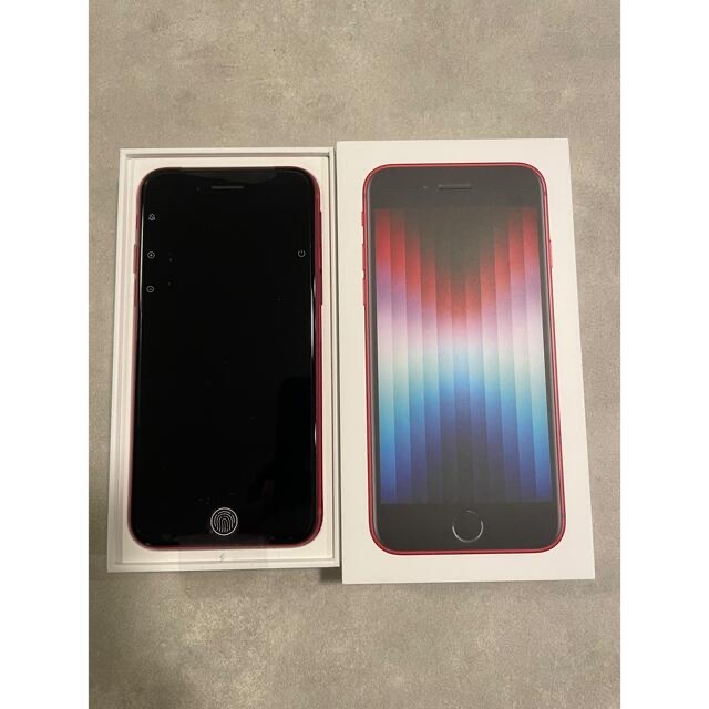 新品未使用 iPhoneSE 第3世代 Red 64gb simフリー