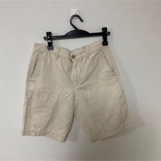 ギャップ(GAP)のGAP ハーフパンツ　リネン　アイボリー　28インチ(ショートパンツ)