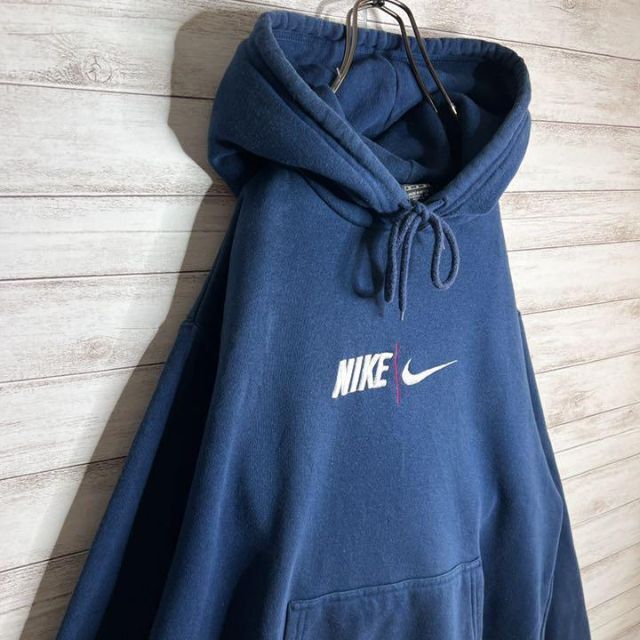 NIKE - 【入手困難!!】ナイキ ✈︎刺繍ロゴ ゆるだぼ 裏起毛 パーカー ...