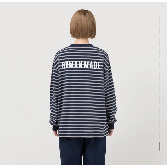 HUMAN MADE STRIPED HENLEY NECK L bak.unimed.ac.id