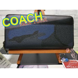 コーチ(COACH)のコーチ アコーディオン ジップ ウォレット ポリッシュド ペブル レザー(長財布)