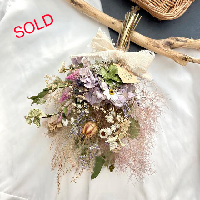 ドライフラワー スワッグ スモークツリー ススキ 紫陽花29cm - www ドライフラワー スワッグ スモークツリー ススキ 紫陽花29cm - www