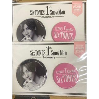 SixTONES 京本大我 缶バッジ(アイドルグッズ)