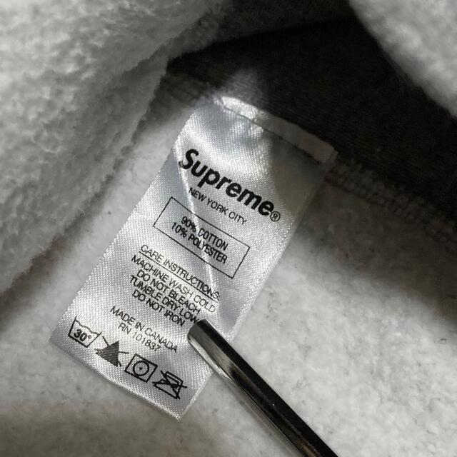 supreme Chenille Arc Logo Hooded ヘザーグレー 8