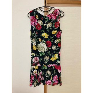 ワンピース 42 DOLCE&GABBANA 花柄 ノースリーブ