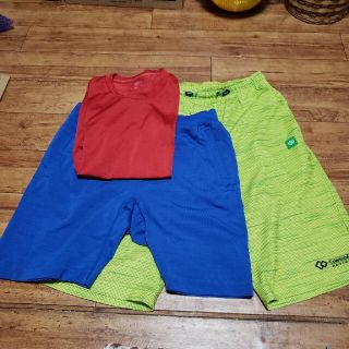 ジーユー(GU)のGU／SPORTS  メンズSキッズ150ショートパンツTシャツ　スポーツウェア(ショートパンツ)